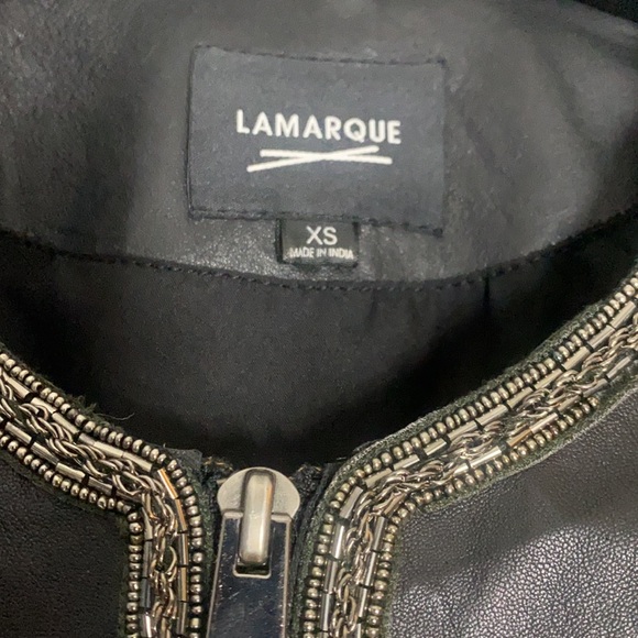 LAMARQUE LEATHER FITTED JACKET - Picture 3 of 6